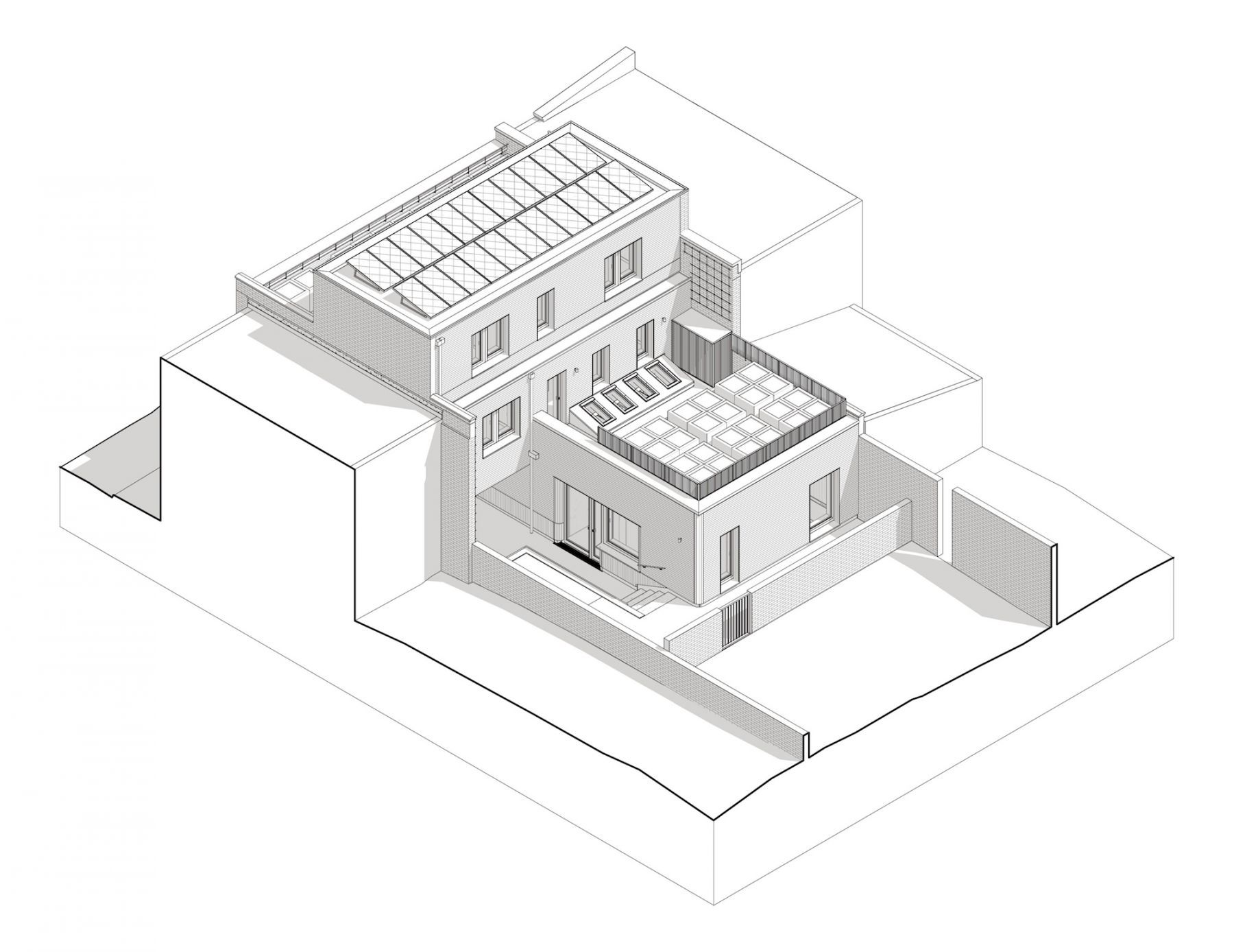 Max Fordham House Camden Mews on-site